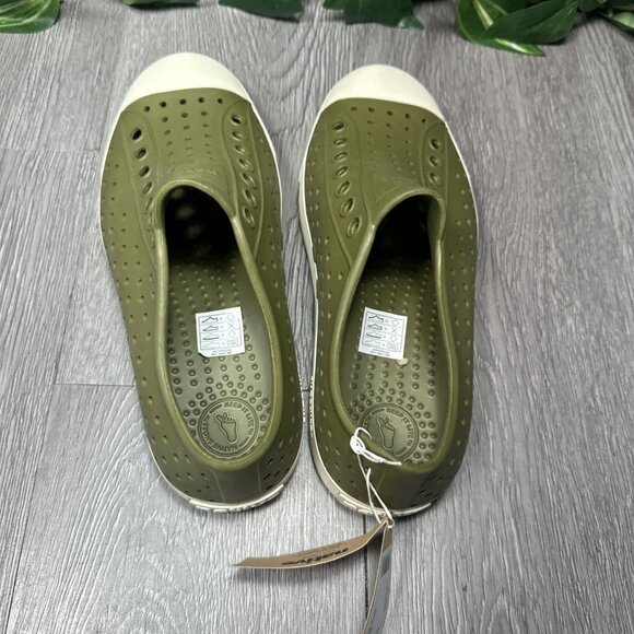 Native Jefferson Rookie Green Shell White Slip-On Water Shoes Men 5 Women 7 main image 5